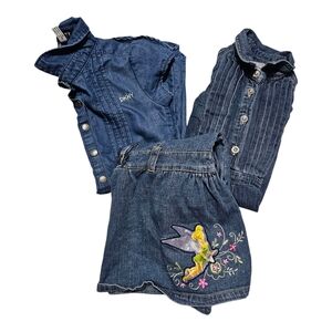 Mixed Brands Dresses Size 5 Denim Disney Fairies DKNY Polo Ralph Lauren